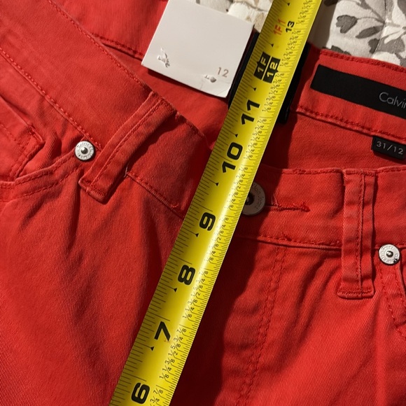 Gorgeous coral colour skinny crop pant - Picture 7 of 8